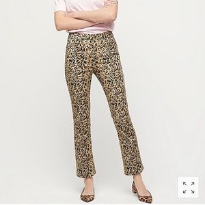 J. Crew kick out crop pants in leopard print
